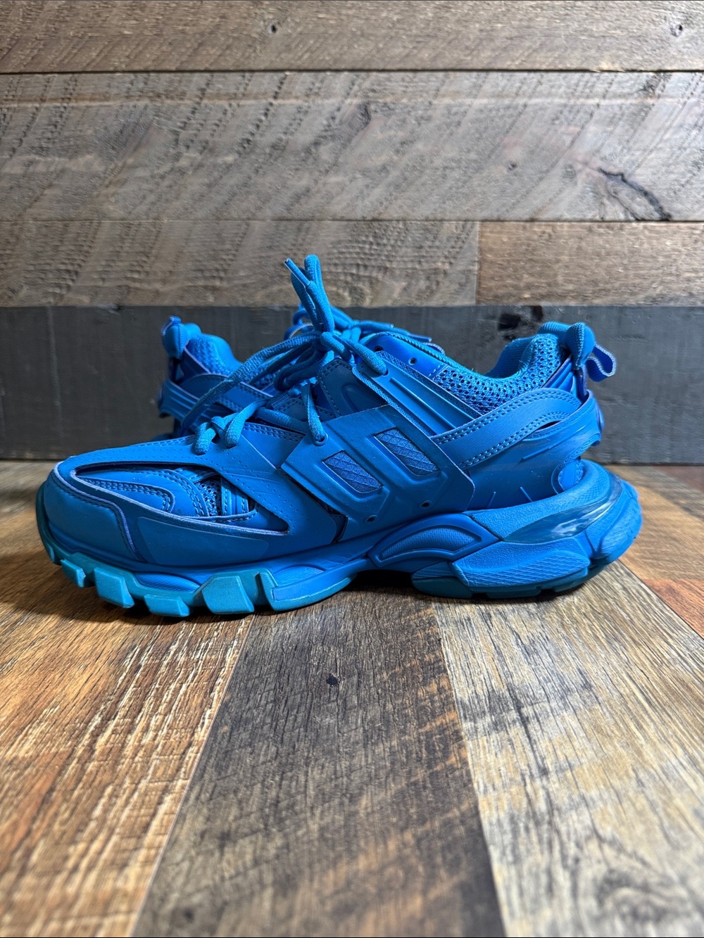 Balenciaga Track Sneakers Blue Monochrome Size EU 40 US 7 Luxury Designer Shoes - Picture 8 of 13